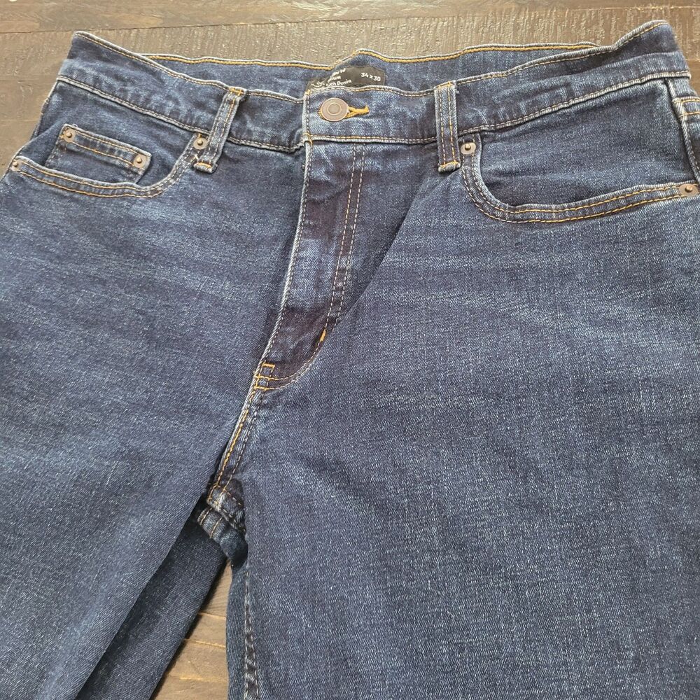 Member’s Mark Men’s Jeans 34x30 Straight Fit Stretch Denim Classic